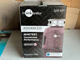 1300 Insinkerator 050375027355 Evolution 3/4 Hp Garbage Disposal Advanced Series Ez Connect