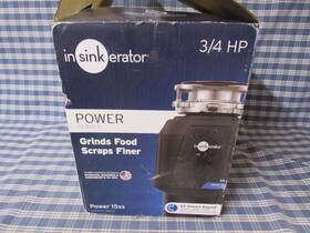 Insinkerator 050375027379 Power Series 15ss 3/4 Hp Garbage Disposal Please Read Free Ship