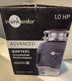 Insinkerator 050375027522 Evolution Advanced Series 1-hp Garbage Disposal New Sealed