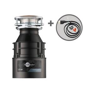 Insinkerator 050375027706 Badger 100 1/3 Hp Continuous Feed Kitchen Garbage Disposal With Power Cord Kit