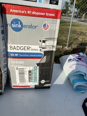 1008141763 Insinkerator Badger 1/2 Hp Garbage Disposal Kitchen System