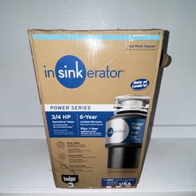 13834037 Insinkerator New Badger 15ss 3/4 Hp Garbage Disposal Easy Swap Power Grind
