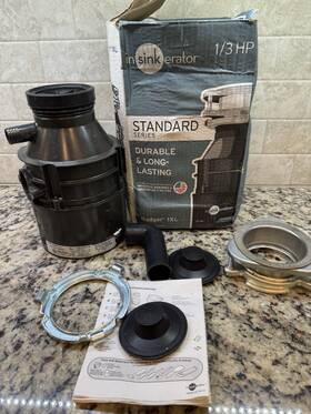 1xl-2 Insinkerator Garbage Disposal Badger Standard 1/3-hp Hardware Read Desc