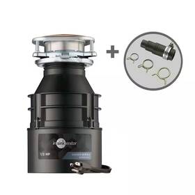 Insinkerator 313028024072 Badger 500 1/2 Hp Continuous Feed Kitchen Garbage Disposal With Power Cord And