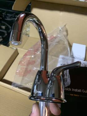 H-hot150c Insinkerator 45059b Chrome Instant Hot Water Dispenser Faucet Only No Tank