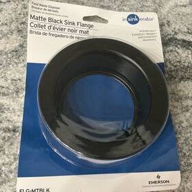 Insinkerator 466656001595 Emerson Flg-mtblk Matte Black Garbage Disposal Sink Flange