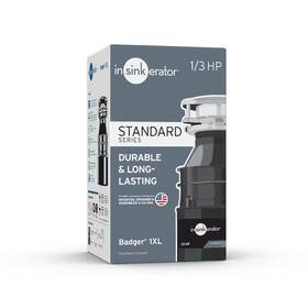 Insinkerator 503750244477 Badger 1xl Garbage Disposal - 1/3 Hp Durable Motor Americas #1