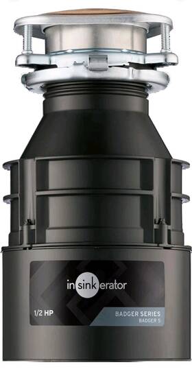 Insinkerator 5garbage Badger Disposal Standard Series1/2hp Continuous Feed Foodwaste Disposer