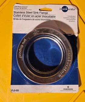 Insinkerator 634392844081 Flg-ss Garbage Disposal Sink Flange Stainless Steel