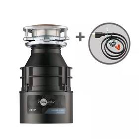 Insinkerator 705353662584 Badger 100 1/3 Hp Continuous Feed Kitchen Garbage Disposal With Power Cord Kit