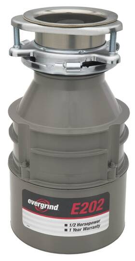 Insinkerator 733353888543 Evergrind E202 1/2 Hp Garbage Disposer