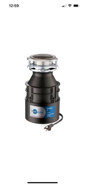 78239a Insinkerator Badger 1 Garbage Disposal 1/3 Hp - Brand New