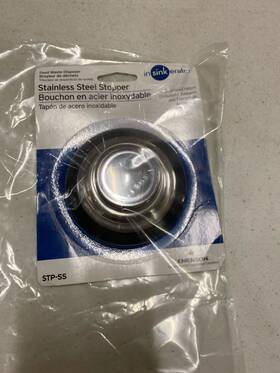 Insinkerator 787461460979 Stp-ss Stainless Steel Sink Stopper For Garbage Disposal