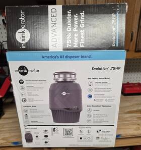Insinkerator 79873w Evolution Advanced Series 3/4 Hp Garbage Disposal Ez Connect