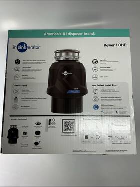 Insinkerator 80020-ise Power 1hp 1 Hp Garbage Disposal Series Ez Connect Continuous