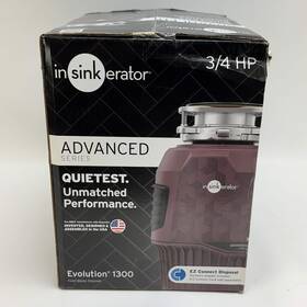 Evolution1300 Insinkerator New Advanced Series Garbage Disposal