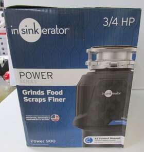 Insinkerator Power-900 Garbage Disposal Power 900 3/4 Hp New