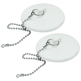 Isdvbuy Xw250317-2 2 Pack Heavy Duty Drain Plugs Rubber Tub Stopper Fits 1.5 Inch - Kitchen Sink