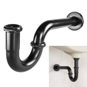 Xemalaja2218 Jeapha Stainless Steel P-trap - 1 1/4 Inch Bathroom Basin Sink Waste Trap With Reduc