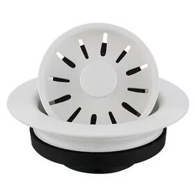 Karran 313045589547 3-1/2 Inch Kitchen Sink Decorative Disposal Flange In White