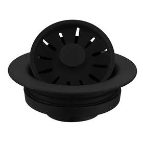 Karran 445032982918 3-1/2 Inch Kitchen Sink Decorative Disposal Flange In Black