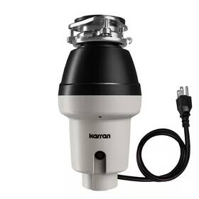 Karran 445042981987 1/2 Hp Continuous Feed Garbage Disposal With Power Cord