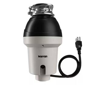 Karran 711181917833 1-1/4 Hp Continuous Feed Garbage Disposal With Power Cord
