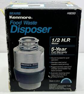 426050 Kenmore Food Waste Disposer 1/2 Hp Nos Discontinued Sears Oem 6050