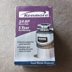 47-60563 Kenmore 4260563 Heavy Duty 3/4 Hp Food Waste Disposer - Brand New Open Box