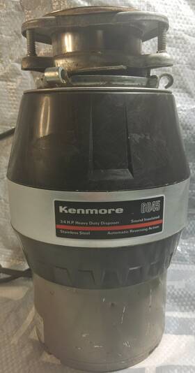Kenmore 60451 6045 Heavy Duty 3/4 Hp Garbage Disposal. Stainless Steel. Working