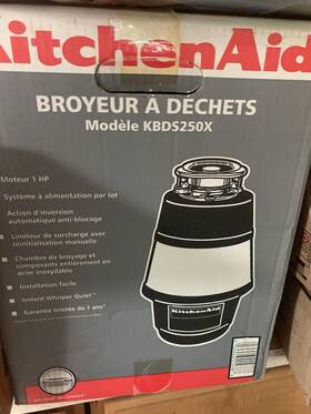 Kbds250x Kitchenaid Kcd1250x Garbage Disposal Open Box Unused New