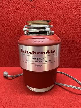 Kitchenaid Kcdi075v1 Used Imperial Cont. Feed Garbage Disposal Hp #kcdi075v1 Good Cond