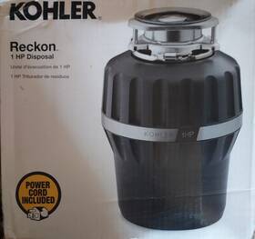 12p93358-chr-aaa Kohler Reckon 1 Hp Garbage Disposal Sound-dampening Power Cord