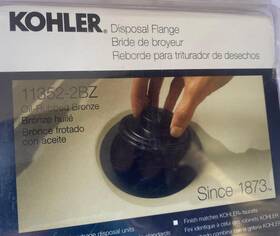 K-11352-2bz Kohler New Disposal Flange With Stopper Oil-rubbed Bronze