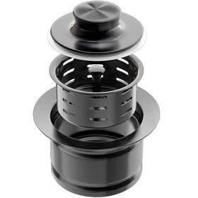 Kone 728944839882 Extended Garbage Disposal Flange With Strainer And Stopper Deep 304 Stainles