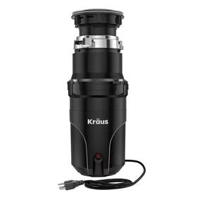Kraus 313049886826 Wasteguard High-speed 1/3 Hp Continuous Feed Ultra-quiet Motor Garbage Disposal