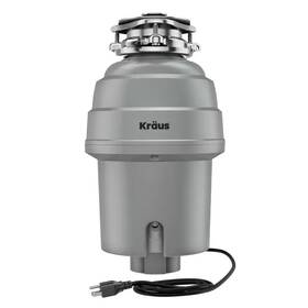 Kraus 445054557552 Waste Guard High-speed 3/4 Hp Continuous Feed 3-bolt Garbage Disposal With Power
