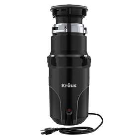 Kwd110-50mbl Kraus Kwd110-50 Wasteguard 1/2 Hp Continuous Garbage Disposal - Black