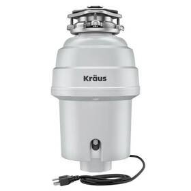 Kwd201-100mcg Kraus Kwd201-100 Wasteguard 1 Hp Continuous Garbage Disposal - Matte Cool Grey