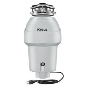 Kraus Kwd211-75mcg Kwd211-75 Wasteguard 3/4 Hp Continuous Garbage Disposal - Matte Cool Grey