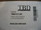 Tbd131.95 Lotion English Tbd131 Design Soap Trim Bronze Dispenser