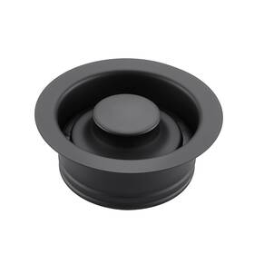 Gd02-m Luxier Kitchen Sink Garbage Disposal Flange And Stopper In Matte Black