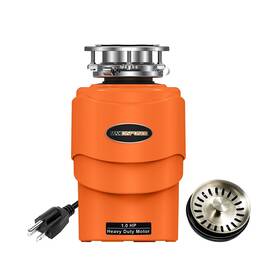 Max Disposer 952860200967 Garbage Disposal 1 Hp Ultra Quiet Intelligent Auto-reverse Function Continuou