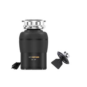 Max-4 Max Disposer 952860200981 Garbage Disposal 3/4 Hp For Kitchen Sink Quiet With Stopper Power Cord Easy