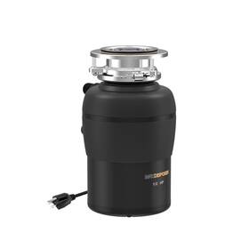 Max Disposer 952860200998 Garbage Disposal 1/2 Hp Easy Install Quiet With Stopper Power Cord Kitchen S