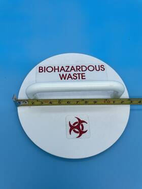 Midmark 053-1080-01 4 Inch Biohazardous Waste Chute Lid #