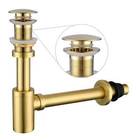 Miraga M06-2 Bathroom Sink Stopper P-trap Complete Set Adjustable 1-1/4 Drain Kit Tub