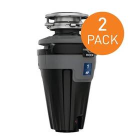 Moen 026508373262 Chef Series 1-hp Continuous Feed Garbage Disposal Integrated Lighting 2-pack