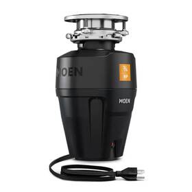 Moen 445042647685 Host Series 3/4-hp Continuous Feed Space Saving Garbage Disposal With Sound Redu