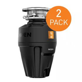 Moen 445048210296 Host Series 3/4 Hp Continuous Feed Space Saving Garbage Disposal With Sound Redu